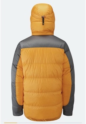 Rab Expedition 8000 Down Jacket - Men's Gold/Shark Size Large | eBay