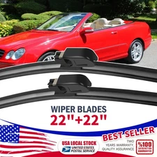FOR Benz C55 AMG 05-06 Genuine Original Front Windshield Wiper Blades 22"&22"