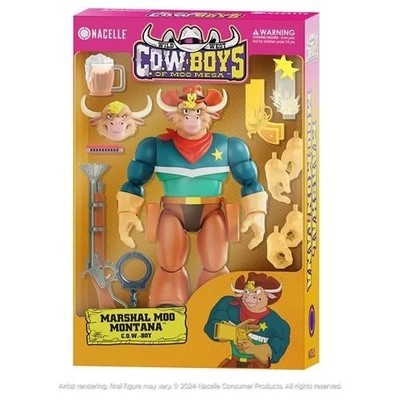 Wild West C.O.W.-Boys of Moo Mesa Marshal Moo Montana 7-Inch Scale Actionfigur