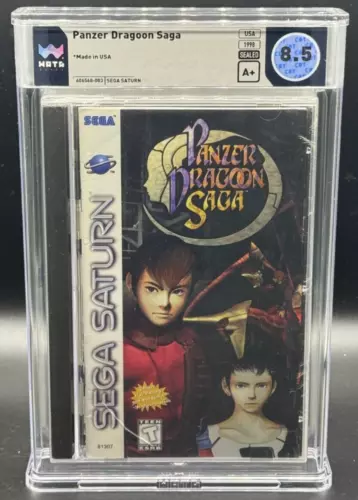 Panzer Dragoon Saga Sega Saturn Jewel Case Longbox Sealed New WATA 8.5 A+ Graded