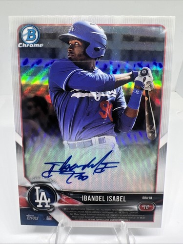 2018 Bowman Chrome Dual Pros Autos Ibandel Isabel and Jeren Kendall /25 #DBAKI - Picture 2 of 2