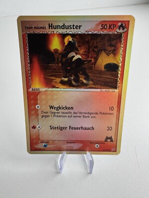 Hunduster 63/95 EX Team Magma vs Team Aqua Pokemon Karte deutsch NM Reverse Holo