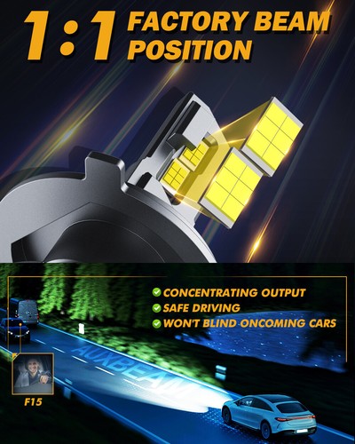 9003 H4 LED Headlight Bulbs Conversion Kit Hi/Lo Beam 20000LM 6500K Super Bright - Picture 4 of 12