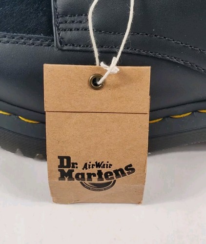 Dr. Martens 5i Bex Squared Toe Hair On & Leather Shoes Black Mens 5 Womens 6 NEW - Picture 8 of 12