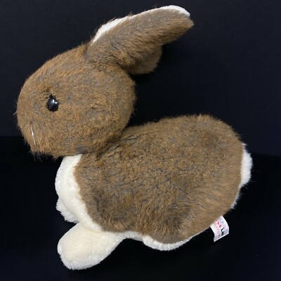 Vintage Love Land Brown Bunny Rabbit Plush White Chest Stuffed Animal 1993