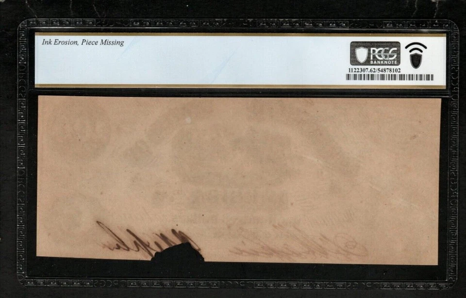 T-13 $100 1861 Confederate States Currency Civil War Banknote , PCGS 62  (AA1) - Image 2 of 2