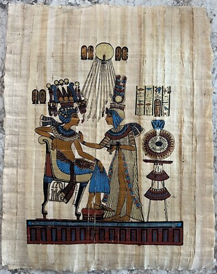 egyptian art on papyrus