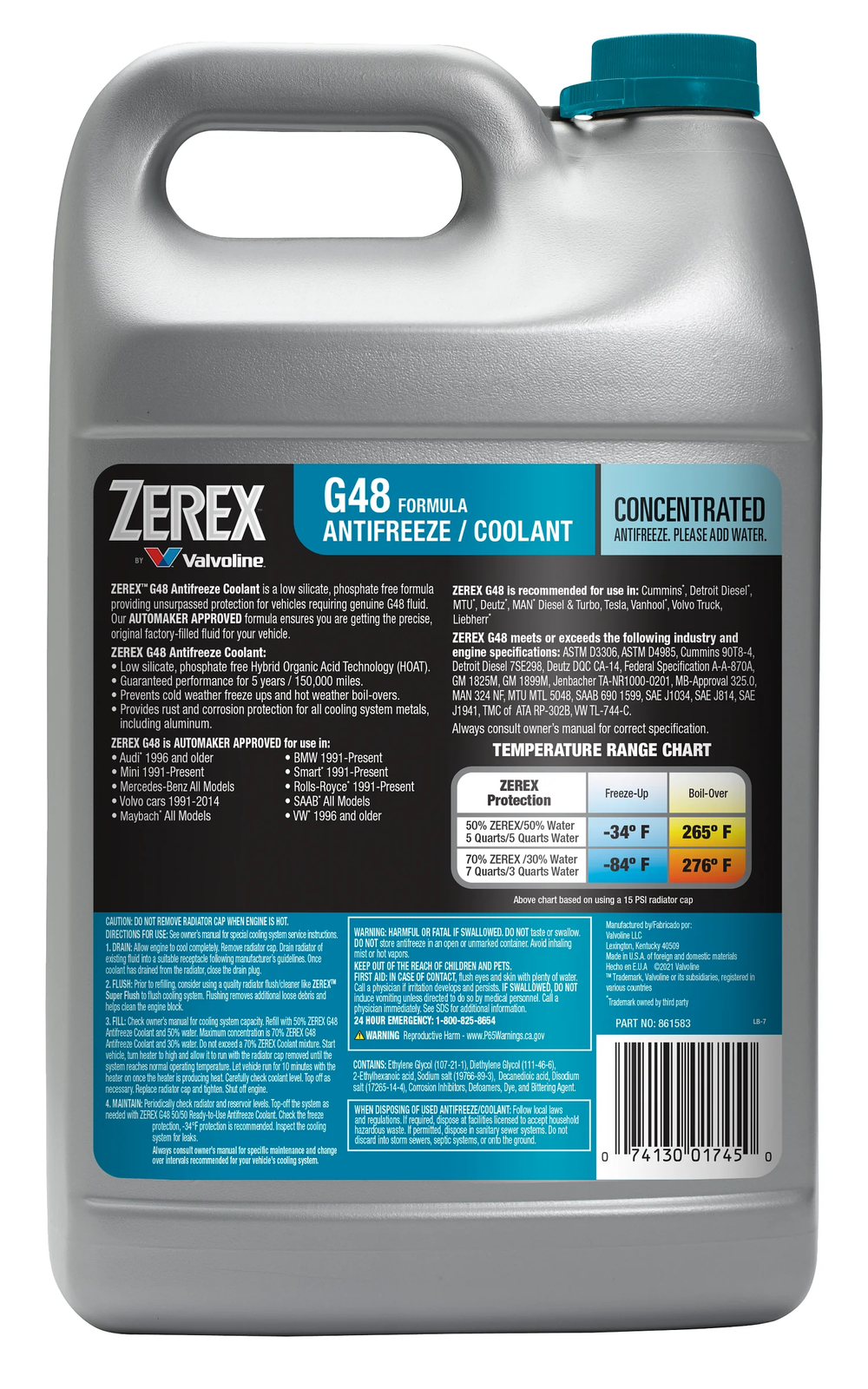 Zerex G48 Concentrate Antifreeze eBay