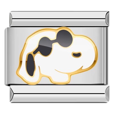Snoopy Peanut Charlie Brown Hund modular italienischer Charm passt klassischem 9mm Armband