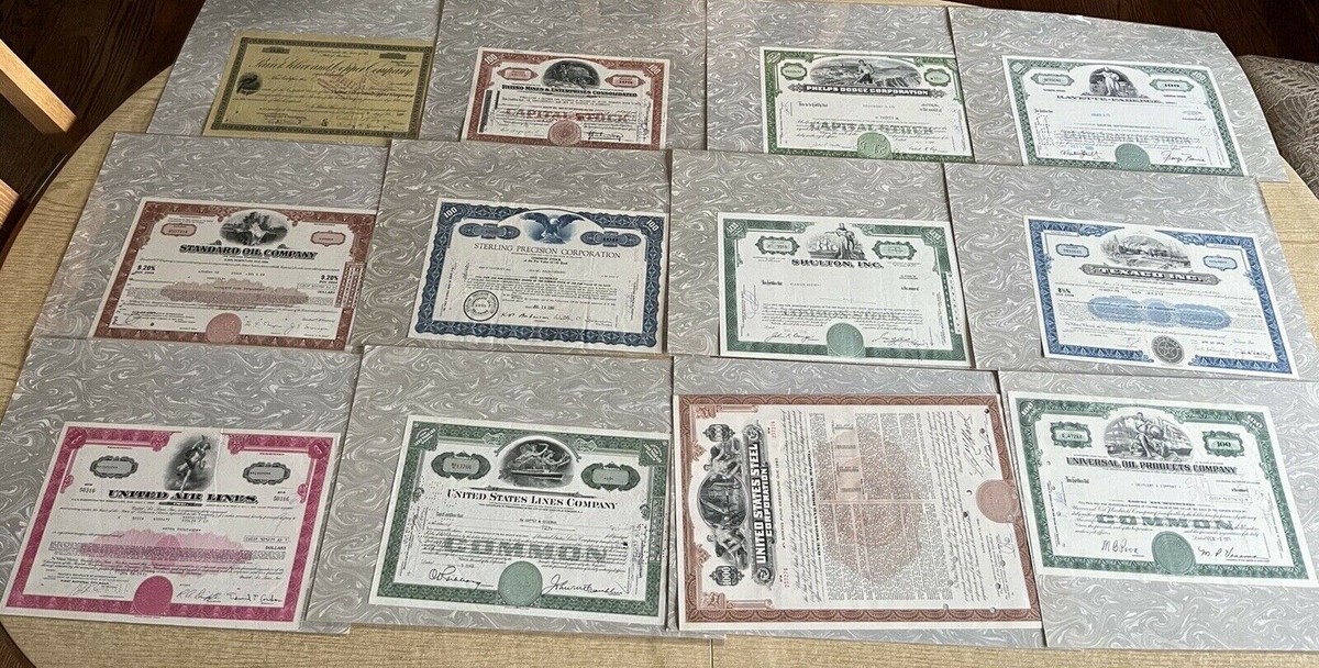 The Franklin Mint The Authentic Stocks And Bonds of Great