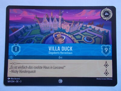 Disney Lorcana Karte Die Tintenlande 169/204 VILLA DUCK