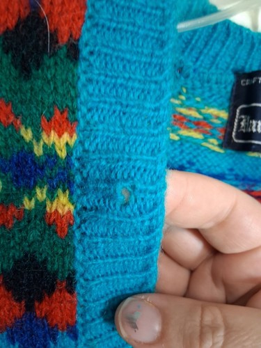 De Colección Harold's Suéter Chaleco Lana Informal Años 80 90 Y2K Preppy Azul Para Hombre Talla Mediana - Imagen 5 de 7
