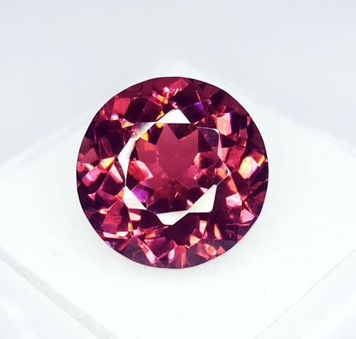 Zafiro Padparadscha Natural 18 Ct Gemas Sueltas Certificado Corte Redondo Zafiro W41 - Imagen 4 de 13