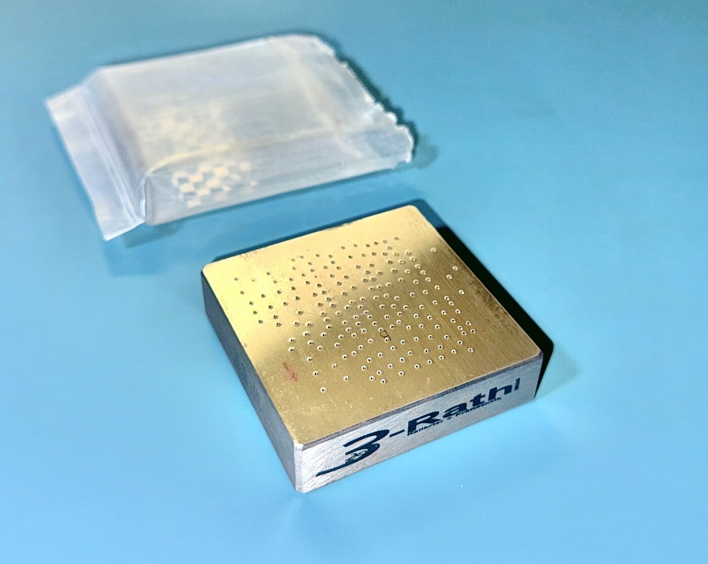 3-Rath Härte-Vergleichsplatte 26,18 HRC Rockwell Härteprüfung