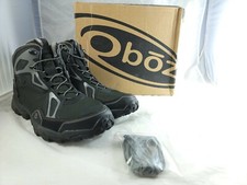 Oboz Mens Crest Mid Bdry Gunmetal Grey Boot Boots 41301 Size 14