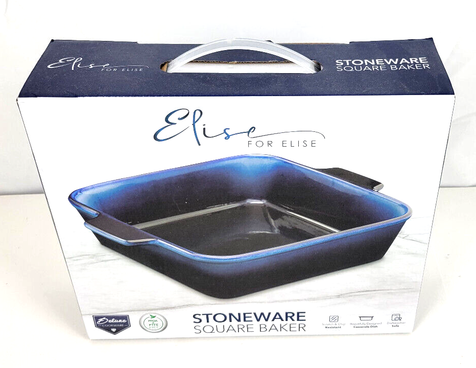 Elise For Elise Stoneware Square Baker Casserole Dish 11