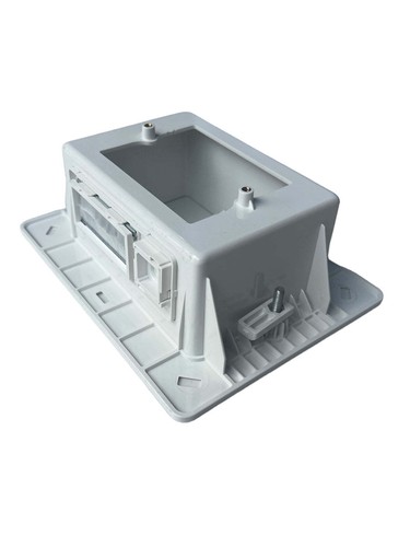 Recessed Wall Plate Box With Keystone + Brush Cover - Picture 3 of 3
