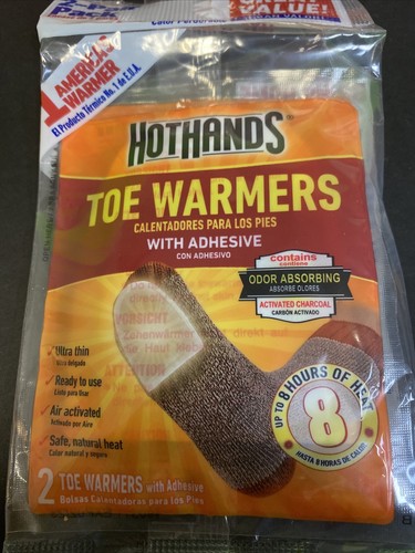 5x 2pr(10pr Or 20ea) HotHands Hot Toe Warmers Hunting Hiking Camping Winter 2/23 - Picture 2 of 3