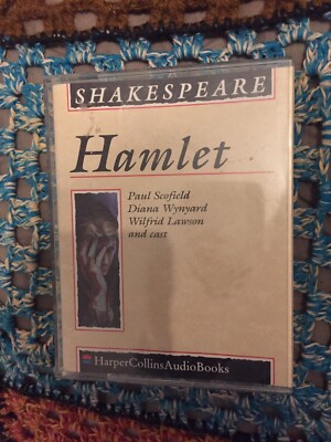 only 2 of 4 Audio Cassettes - SHAKESPEARE - HAMLET Scofield, Wynyard, Lawson etc