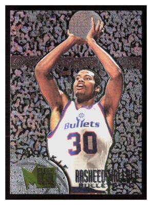 Metalin Rasheed 1 1995 Metal #208 Rasheed Wallace Washington Bullets Rookie Basketball | eBay