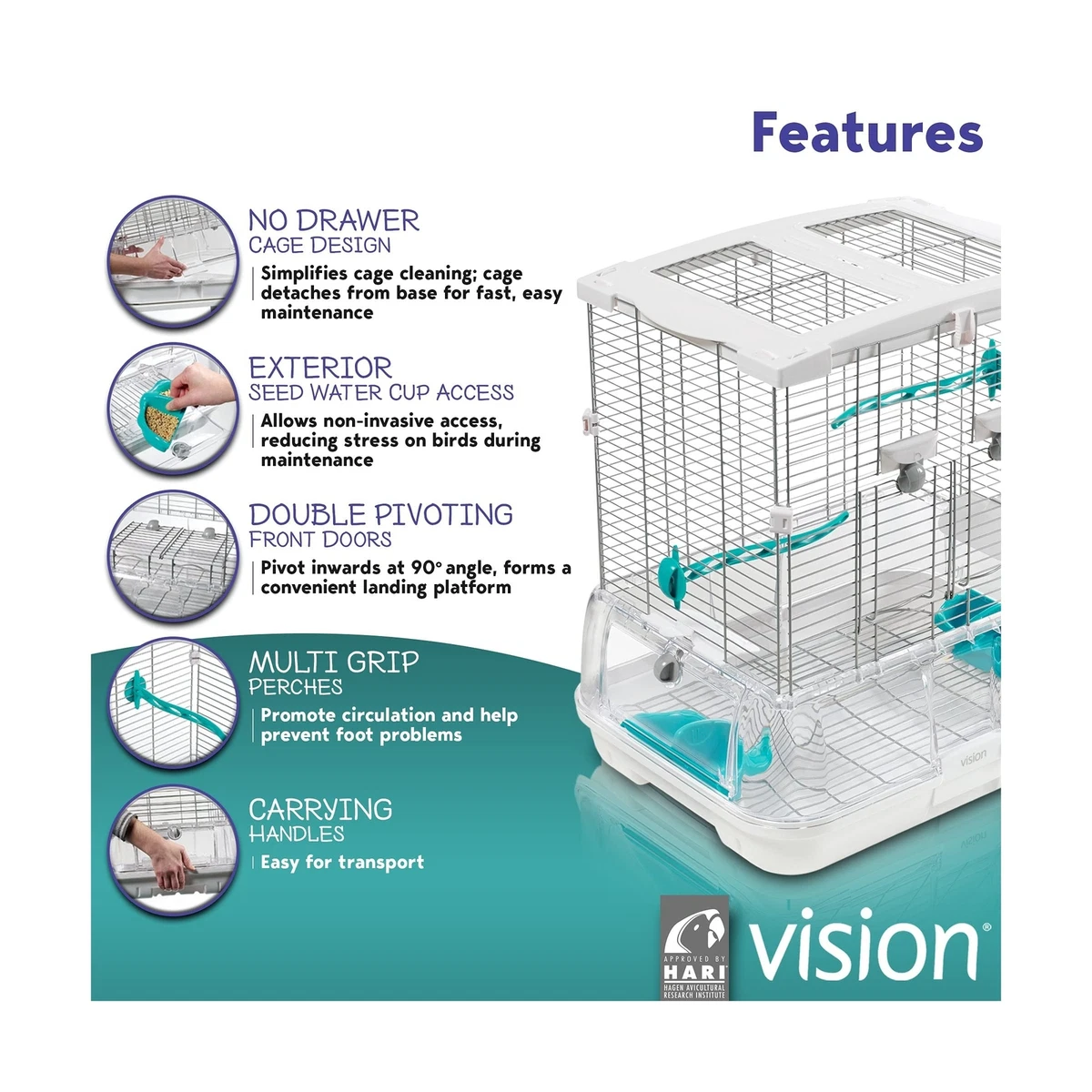 Vision bird clearance cage model s01