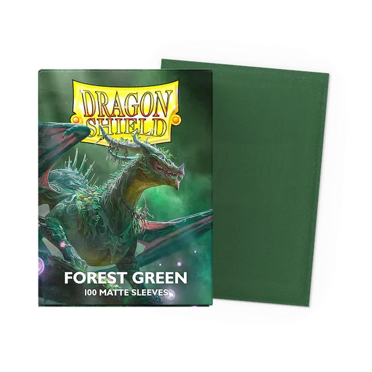 Dragon Shield Matte 100 Sleeves - Bustine Protettive FOREST GREEN Magic Pokemon