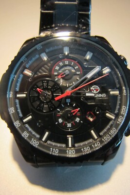 Edelstahl Herren Uhr Automatikuhr   Luxus Militäruhr & Sportuhr Mechanische Uhr