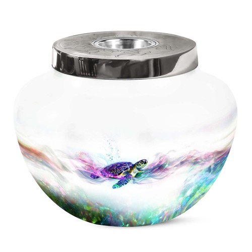 TURTLE Urns for Memorial Burial Adult Female Human Cremation Large Urn Ashes
