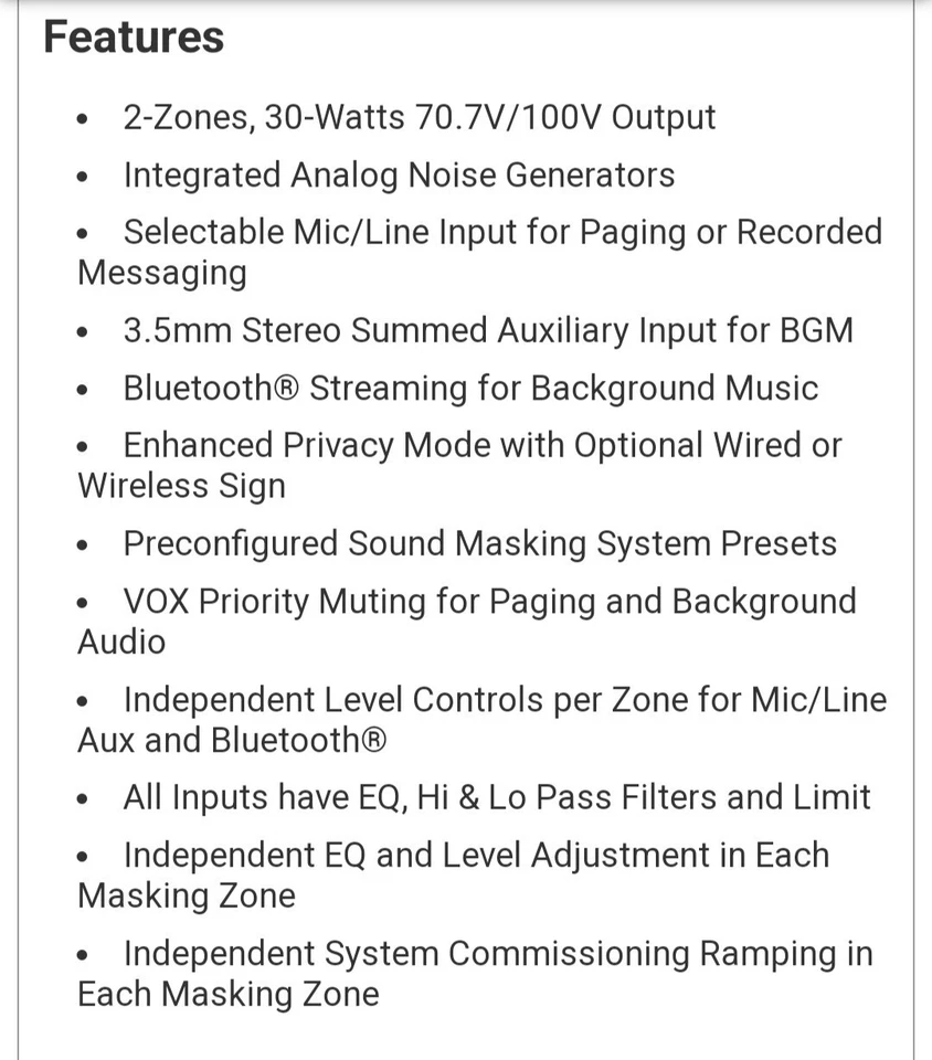 AtlasIED Z2-B 2-ZONE HIGH DEFINITION ACOUSTICAL SYSTEM - Image 4 of 4