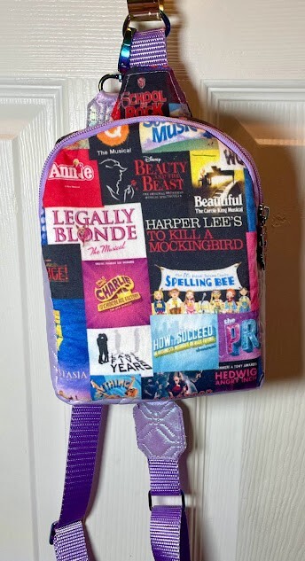 Handmade Broadway Crossbody Bag Sling Fanny Pack Small Backpack Mav-image