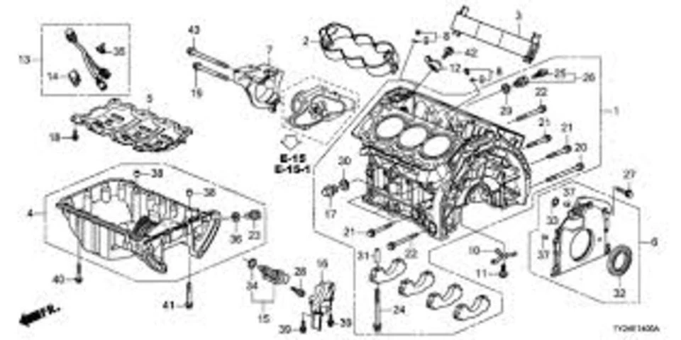 Sensor de posición del cigüeñal Honda Acura genuino OEM Odyssey Accord RDX  Foto 4 de 4
