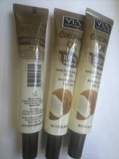 VIA NATURAL Coconut Oil 1.5oz " 3 pack " free shipping