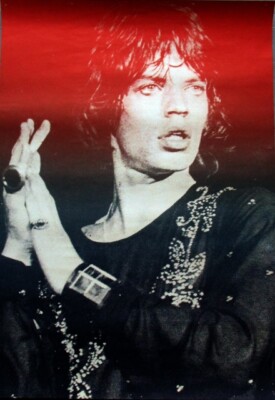 JAGGER, MICK - ROLLING STONES - 1973 - Plakat - In Concert - Poster