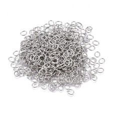 500Pcs Oval Stainless Steel Jump Rings Open Jump Rings Findings Jewelry Making