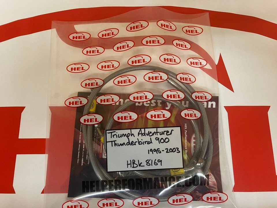 JUEGO LÍNEA FRENO HEL TRIUMPH THUNDERBIRD / AVENTURER 900 (DELANTERO+TRASERO) 1995-03 Foto 3 de 3