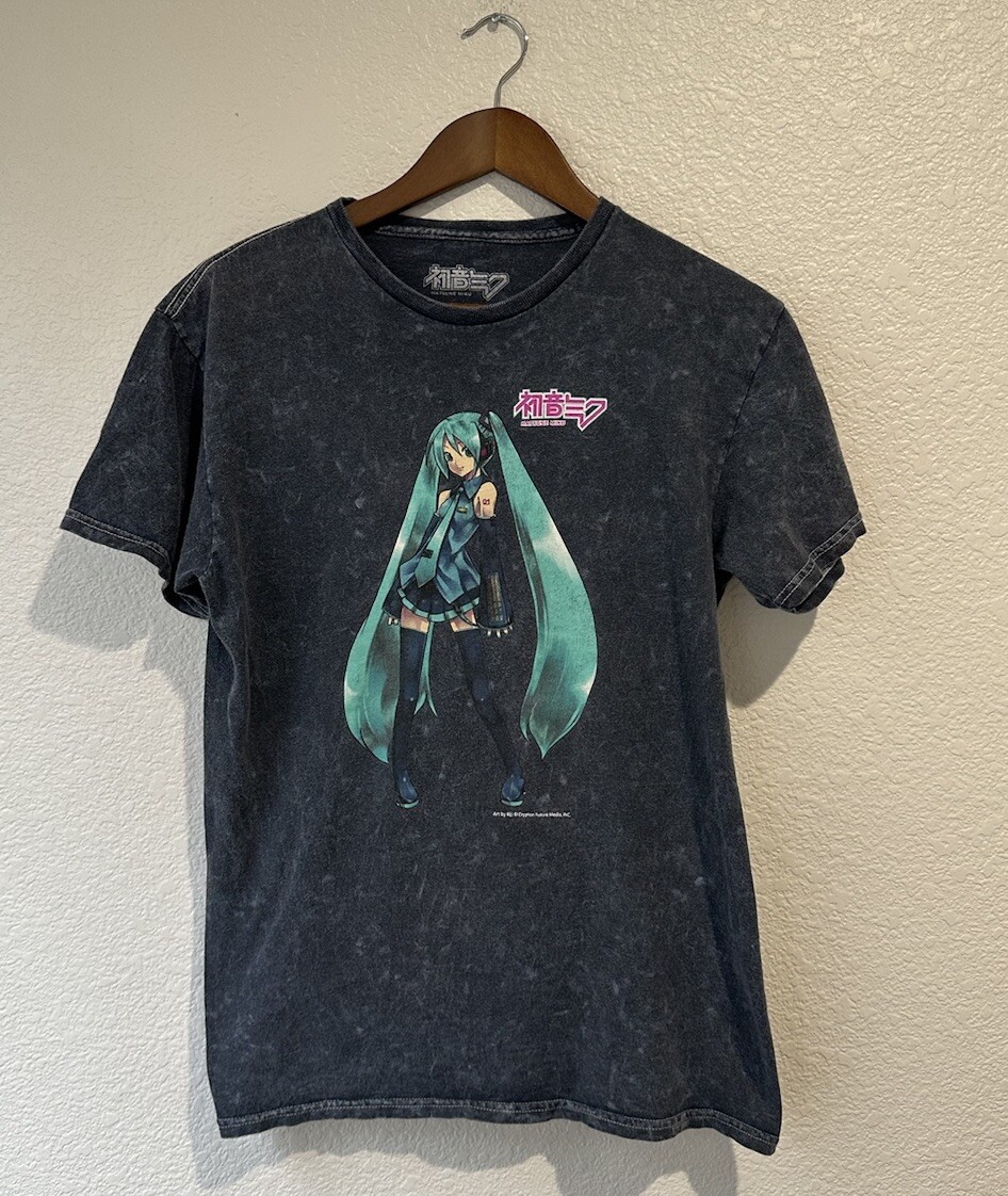 Hatsune Miku Digital Popstar Shirt Adult XS Gray Short Hatsune Miku Digital Popstar Shirt Adult XS Gray Short