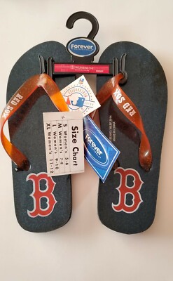 Boston Red Sox FlipFlops Women's Size Small 5-6 FOCO Brand
