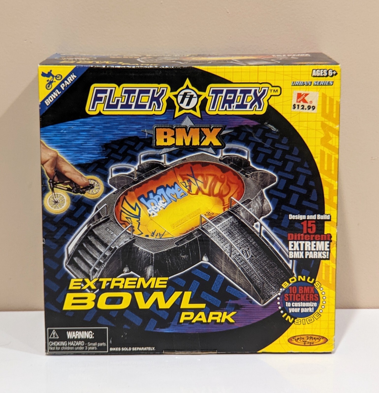 VTG Flick Trix Extreme Bowl Park w/ Bonus Stickers Spin Master Toys 2001 NIB NEW