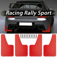 Red Mud Flaps Splash Guards Mudflap Mudguards For Subaru Impreza WRX STI Legacy