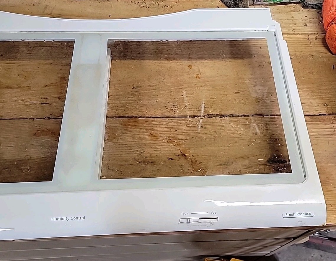 GE Refrigerator Crisper Frame Ass. WR32X10678 WR17X12383