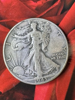 USA Half Dollar Walking Liberty 1943 Silber 0,900 (A406)