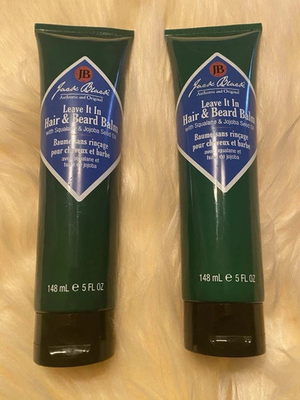 #ad Lot of 4 Jack Black Leave In Hair Beard Balm w Squalaneamp;Jojoba Seed Oil 5 floz $56.00