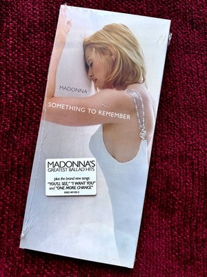 MADONNA SOMETHING TO REMEMBER CD LONGBOX SEALED PROMO HYPE STICKER ALBUM LP MINT