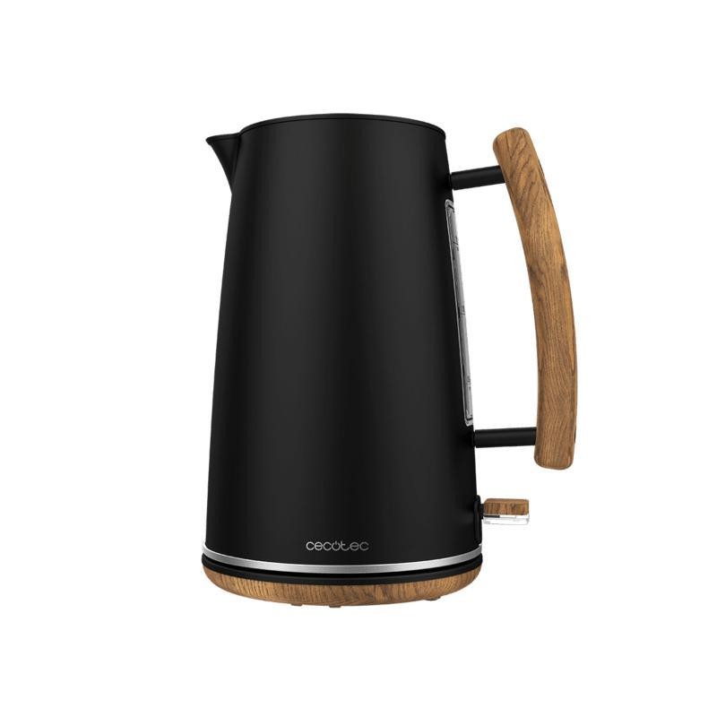 Cecotec 01479 electric kettle 1.7 L 3000 W Black, Wood