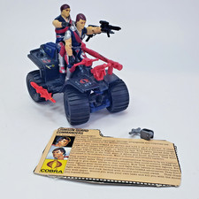 G.I. Joe Original Hasbro 1985 Crimson Guard Commanders w Cobra Ferret ATV