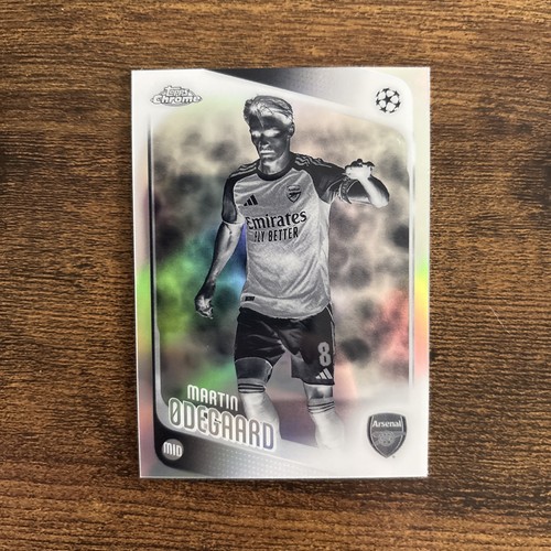 2025-26 Topps Chrome UEFA Club Competitions Martin Odegaard Negative Refractor