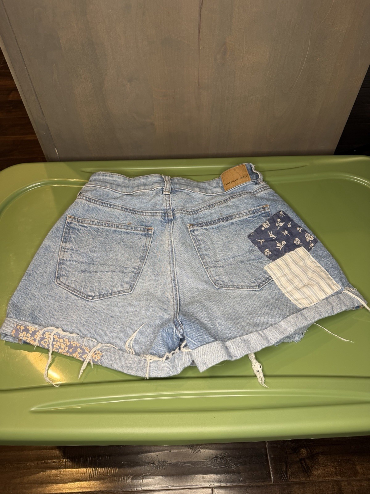 American Eagle Patchwork Denim Shorts Women’s Siz… - image 8