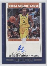 2019-20 Panini NBA Hoops Great SIGnificance Edmond Sumner #GS-ESM Auto 0c2