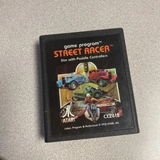 Street Racer Atari 2600 Video Game Cartridge Program CX2612