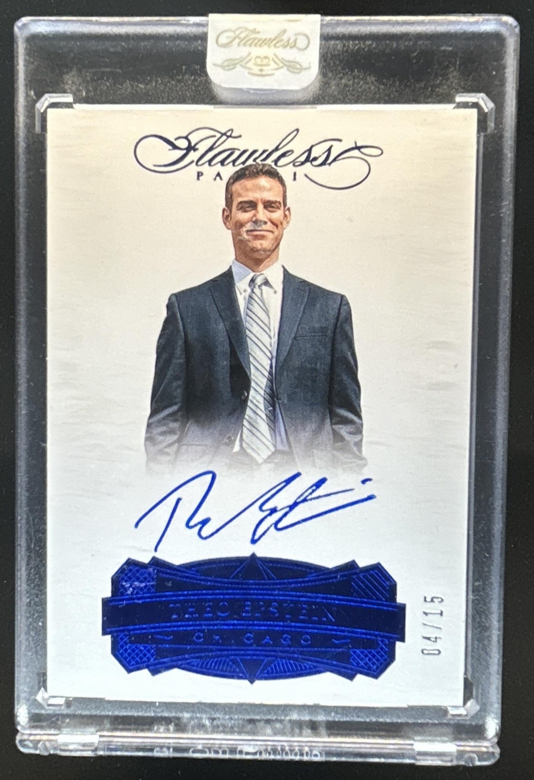 2017 Panini Flawless Theo Epstein Signatures Auto Autograph #/15 Cubs